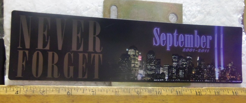 September 11, 2001 – Never Forget Bumper Magnet