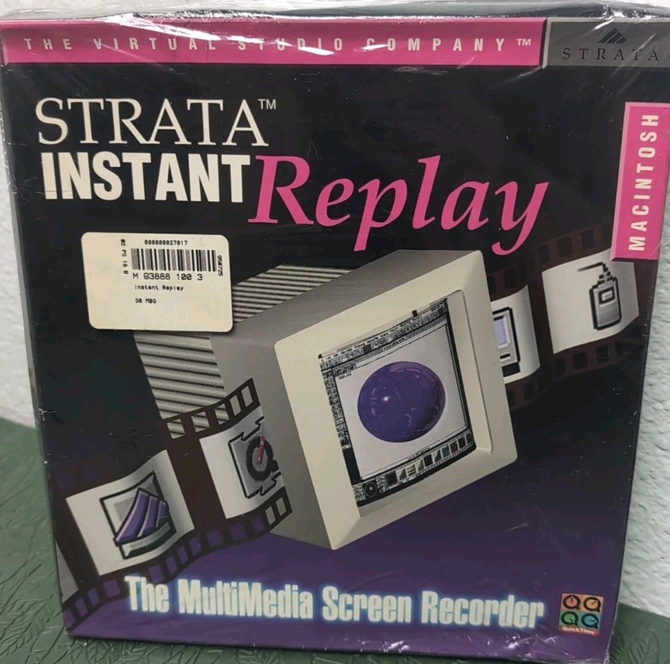 Strata Instant Replay Multimedia Screen Recorder Software Macintosh