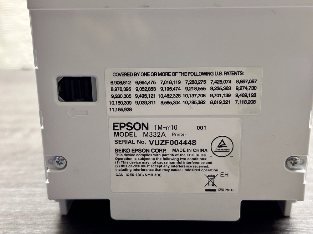 Epson TM-m10 Model M332A Thermal Printer |#D137
