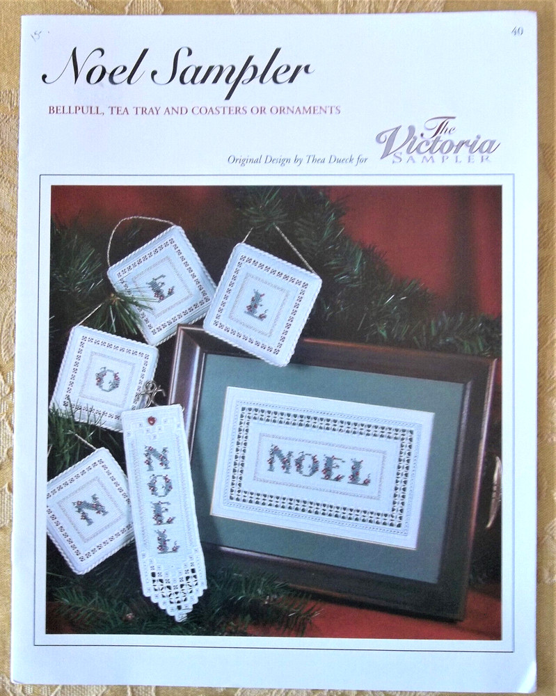 Victoria Sampler NOEL SAMPLER - Bellpull, Tea Tray, Ornies -Cross Stitch Pattern
