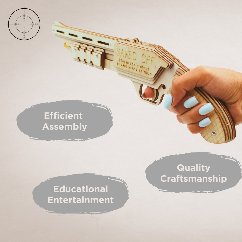 Caliber Shot Gun Wood Puzzle