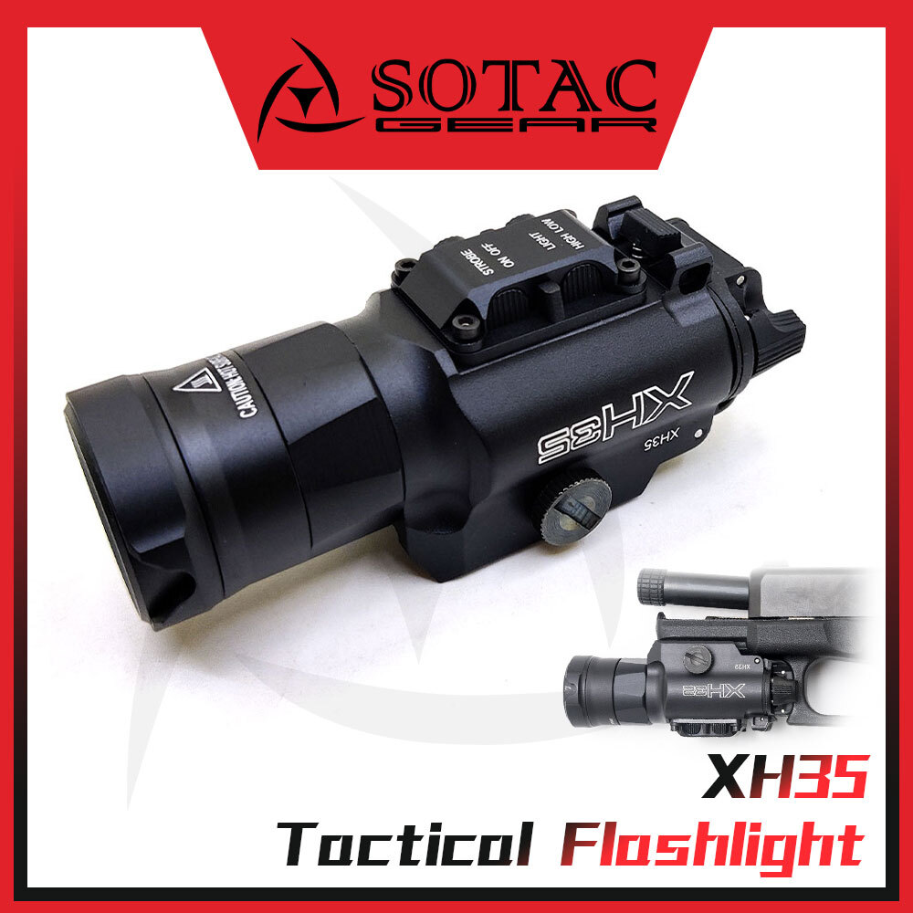 XH35 Weapon Light Flashlight Dual Output Strobe Stream Light White LED SOTAC