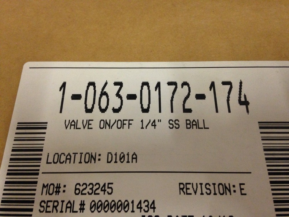 Raven Control Valve 1/4" SS (Ball)