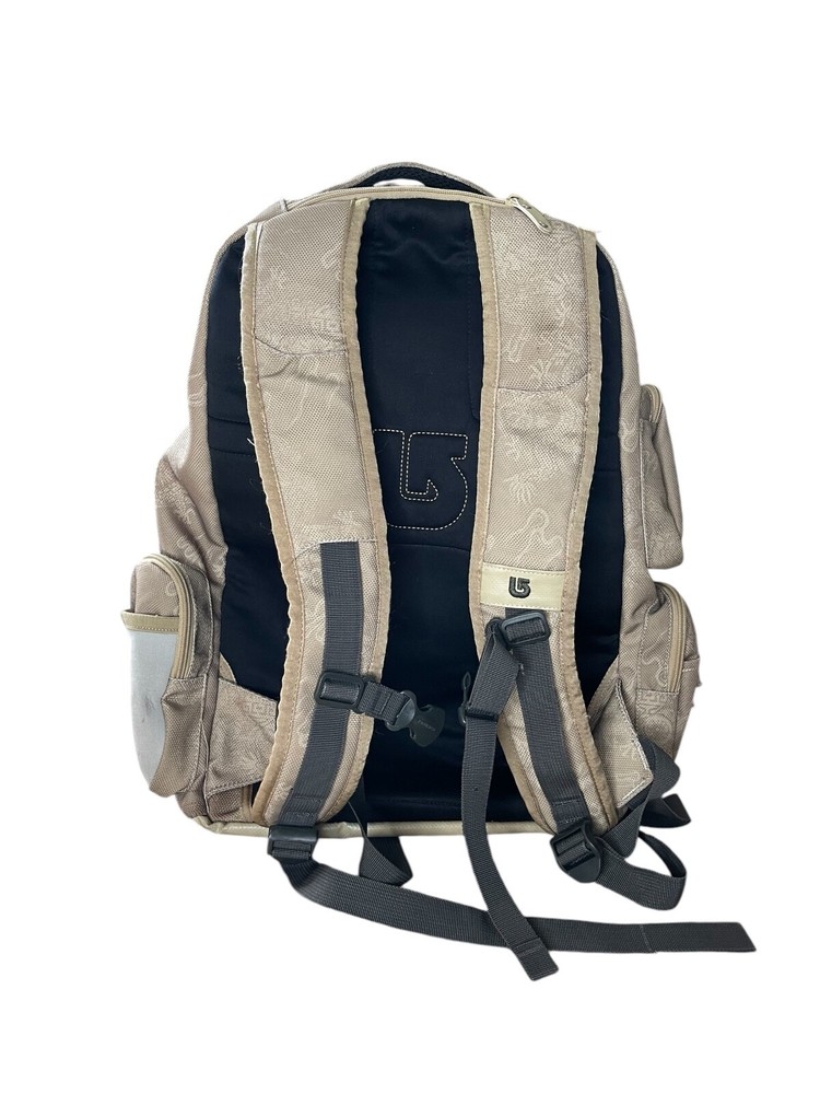 BURTON Snowboard Rider's Pack Backpack Classic Brown Print