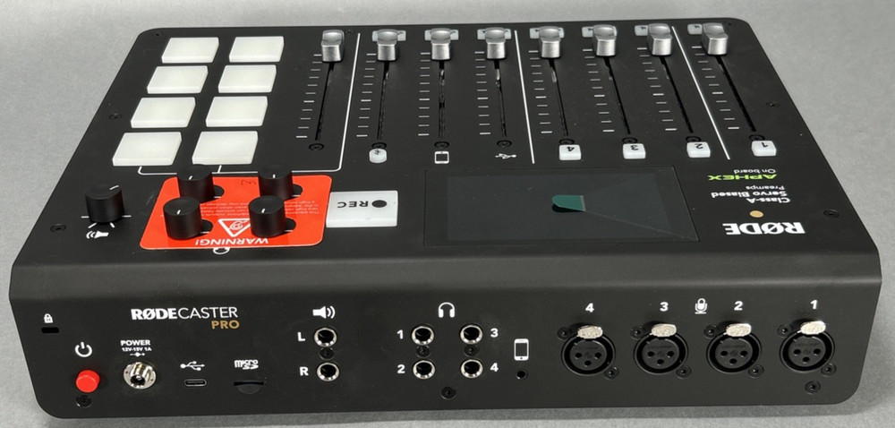 RODE RODECaster Pro Mixer Console USB Audio Interface W/Hard Case