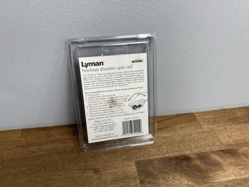 Lyman Hawkeye Shooter's Glasses Optic aid