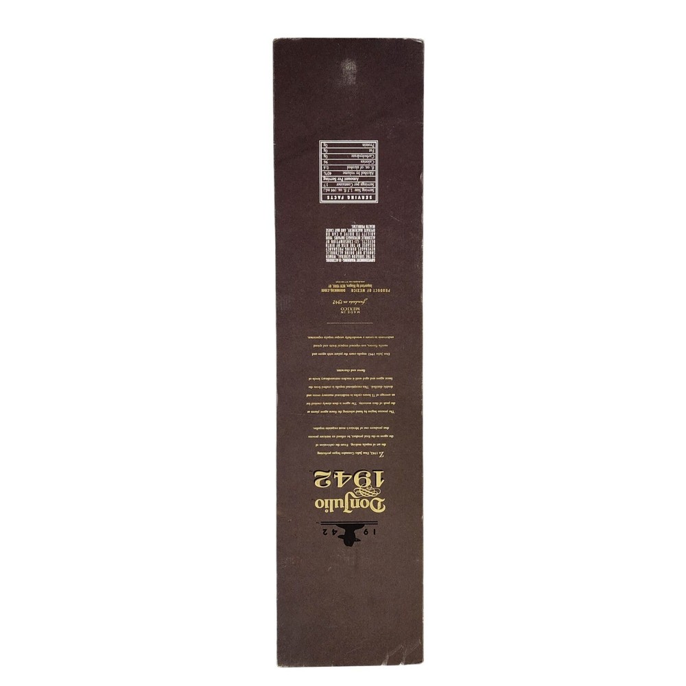 Don Julio 1942 Tequila Empty Bottle & Box Set Collectible