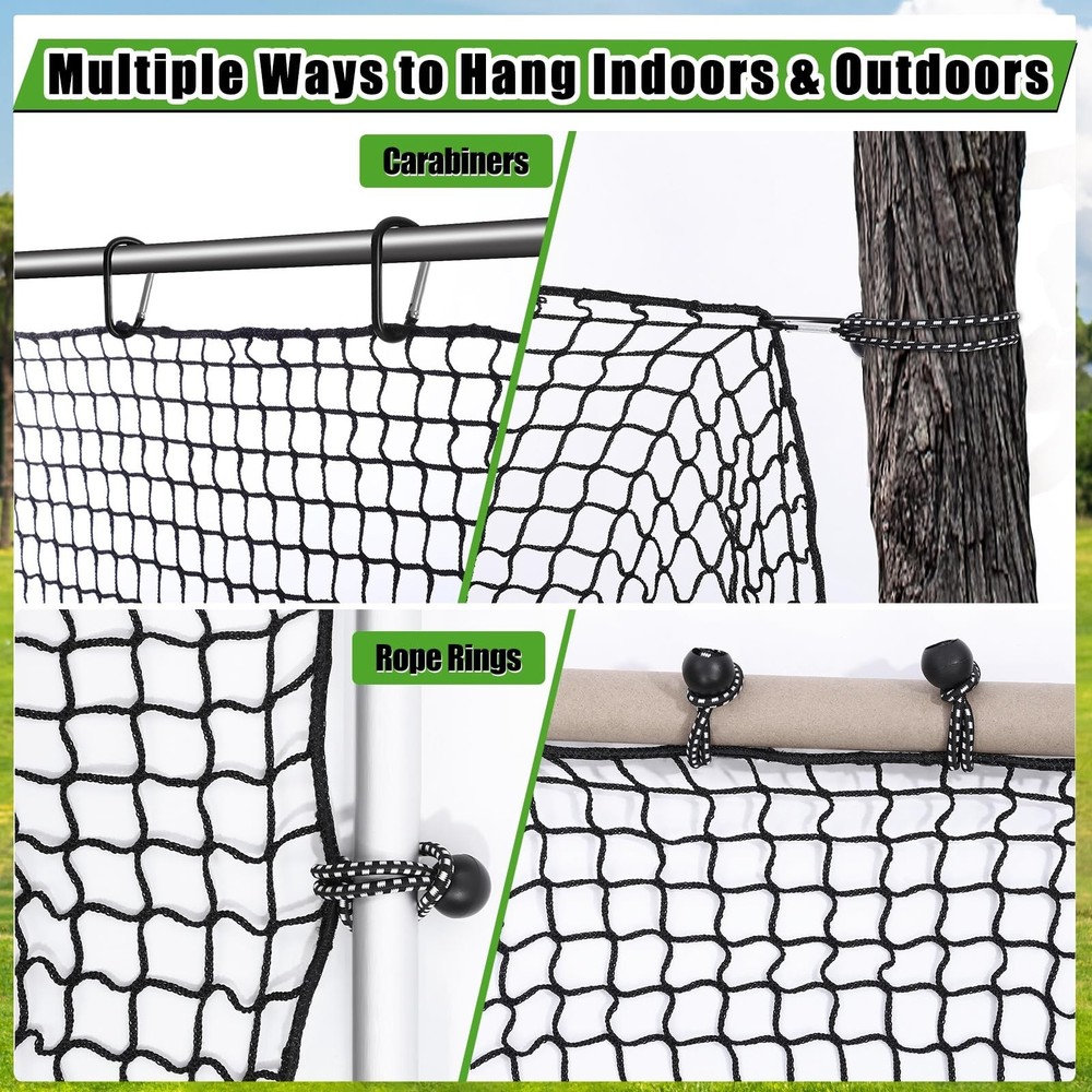 Golf Practice Net, 10 x 20 Ft Golf Hitting Nets Heavy Duty Nylon Golf Netting...
