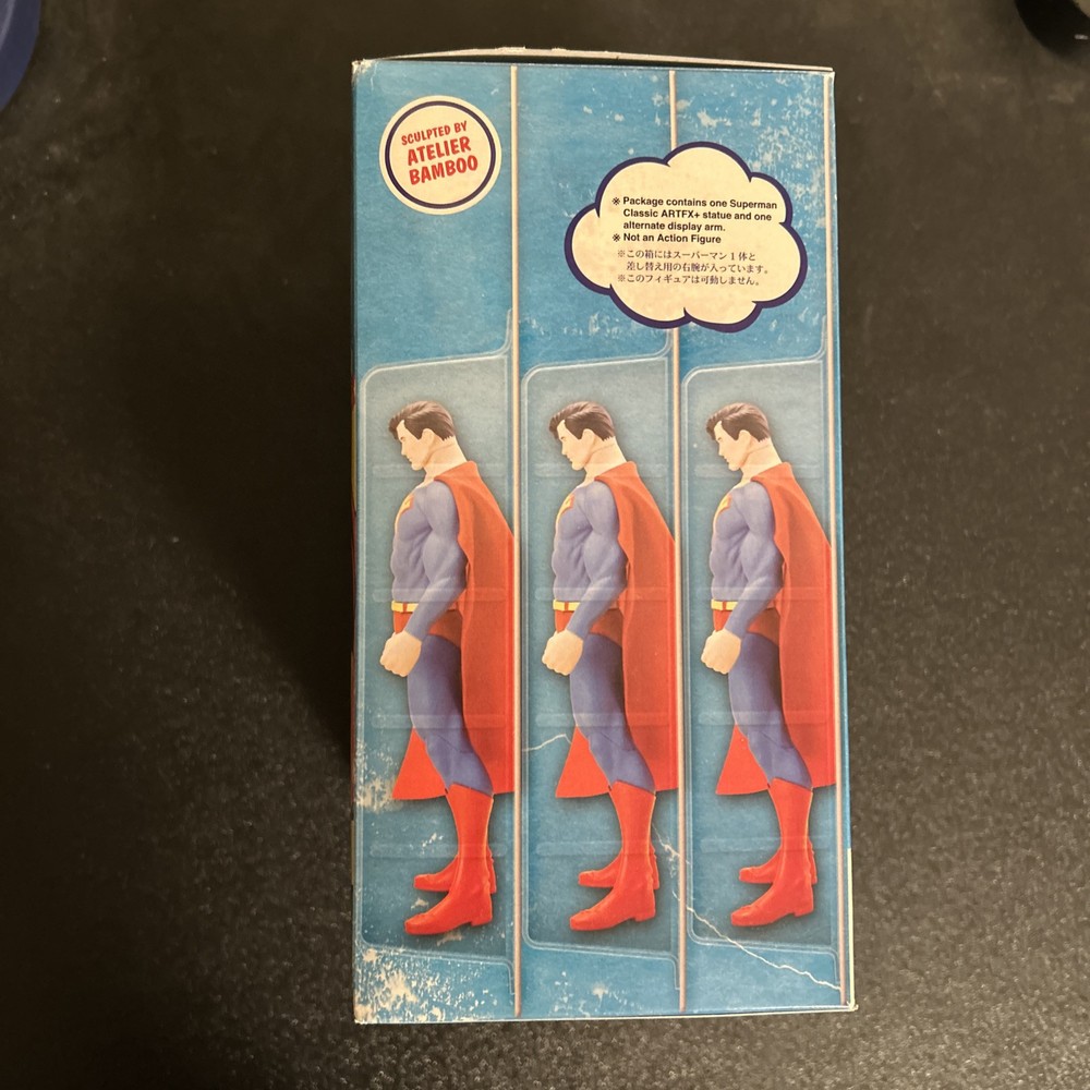 DC Comics Super Powers SUPERMAN Kotobukiya ARTFX+ Statue original box