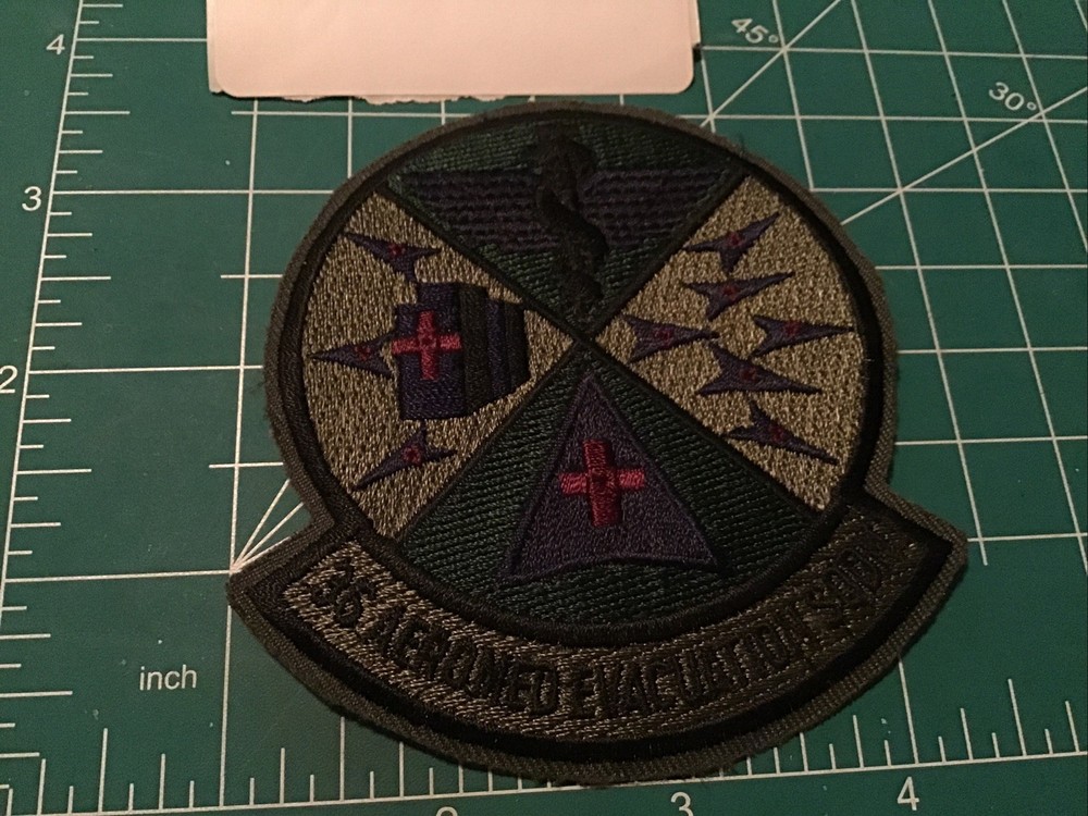 36th Aeromedical Evacuation Squadron patch US Air Force USAF Subdued