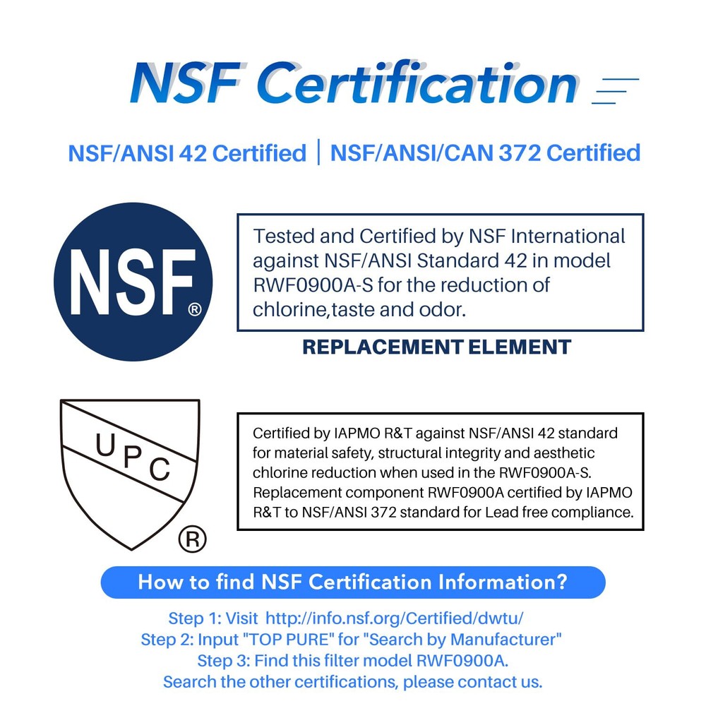 ICEPURE RWF0900A Refrigerator Water Filter Replacement for UKF8001P, 4396395, 4P