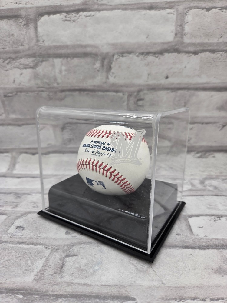 Milwaukee Brewers Baseball Cube Logo Display Case - Fanatics