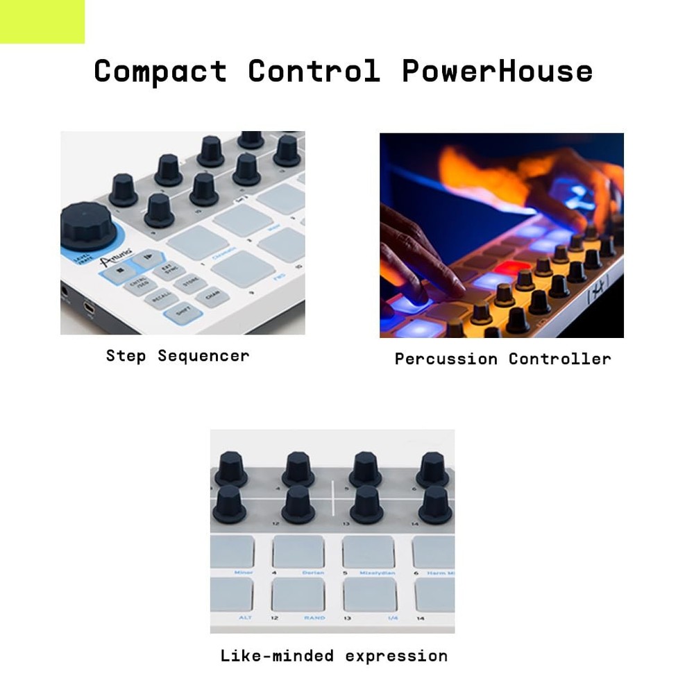 BeatStep - Compact MIDI Controller & Sequencer with Creative Software for
