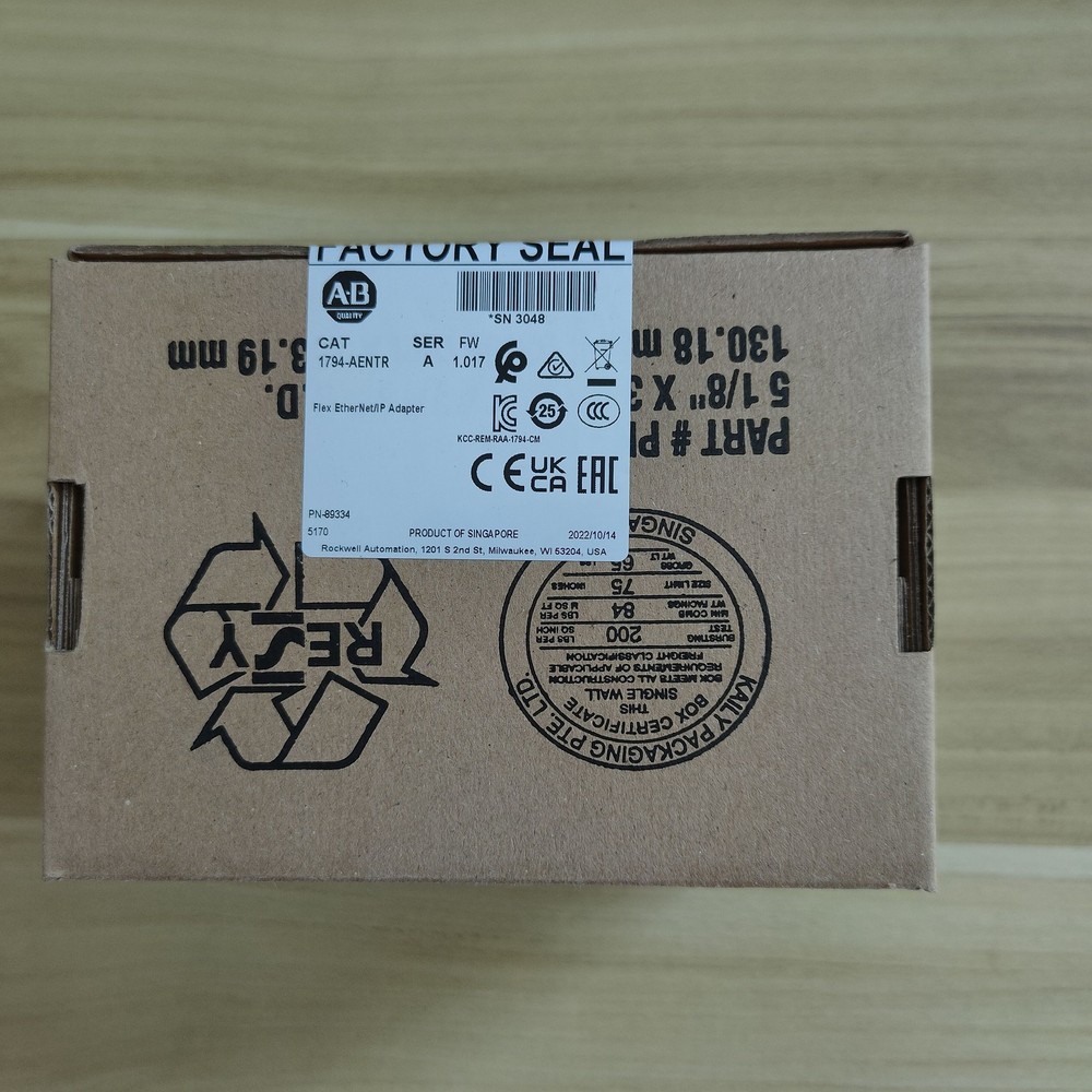 New Factory Sealed 1794-AENTR AB Flex EtherNet/IP Adapter Module PLC