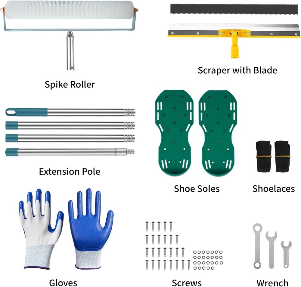 Professional Epoxy Floor Tool Set with Extension Pole