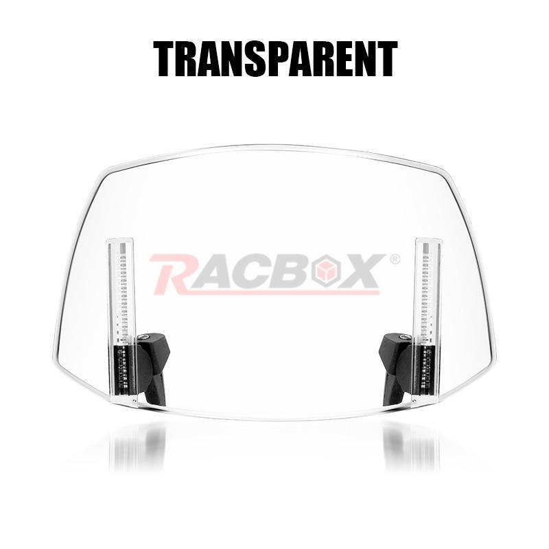 Universal Clip On Windshield Extension Spoiler Wind Screen Deflector Motorcycle