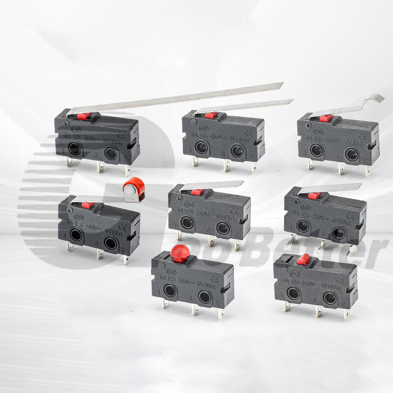 Micro Microswitch Limit Switch Long Curved Roller Lever Snap Action Limit Switch