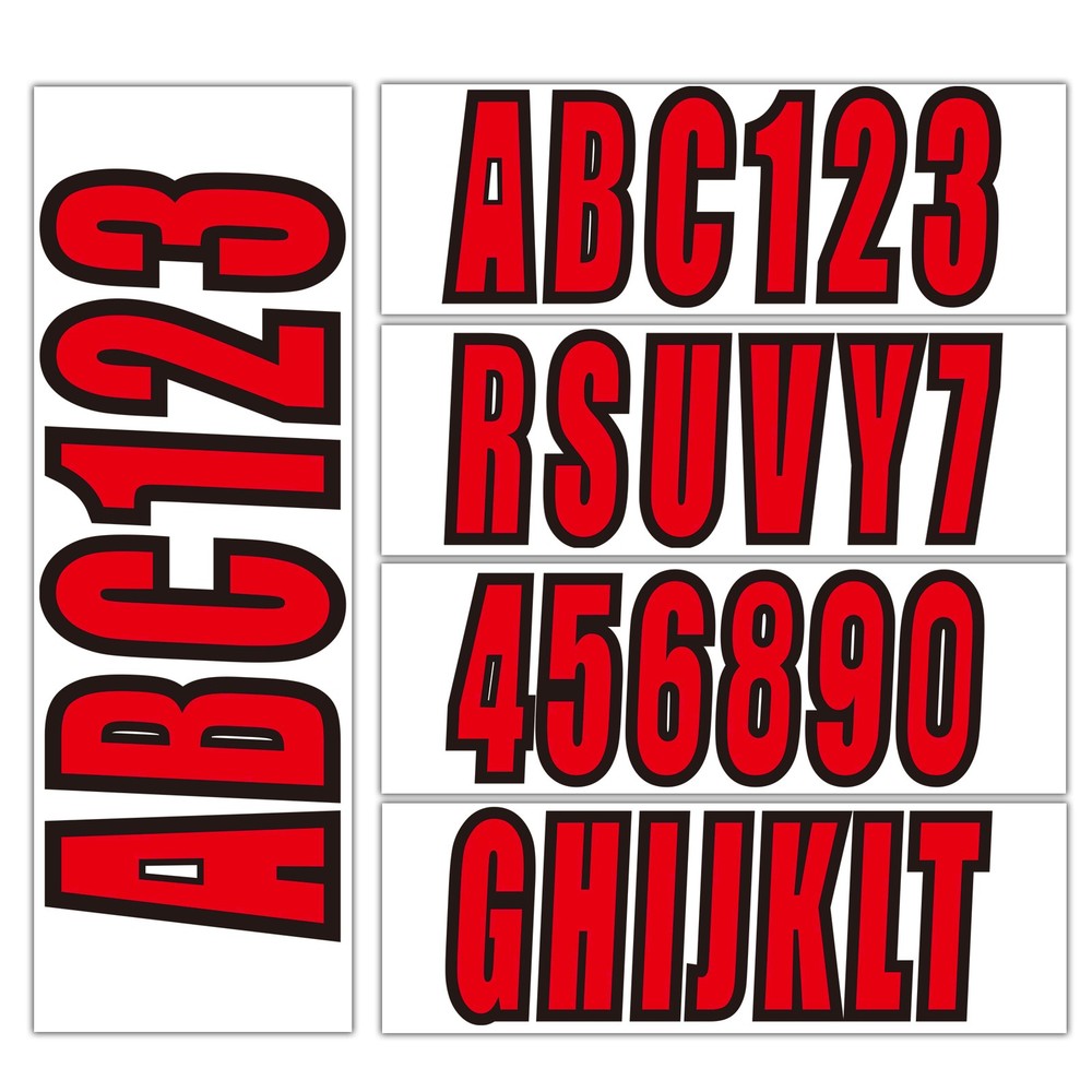 Boat Registration number Alpha-Numeric Registration Identification Sticker Decal