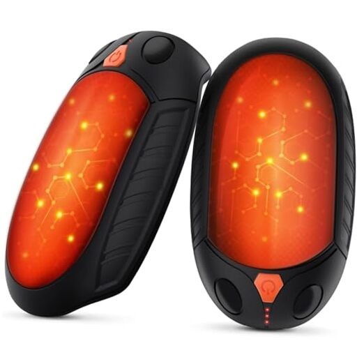 Classic Hand Warmers Rechargeable 2 Pack, AI Temperature Control Pocket Black