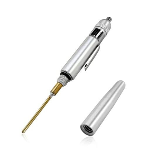 Precision Oiler, Aluminum Precision Oil Pen with Solid Needle & Pocket Clip,