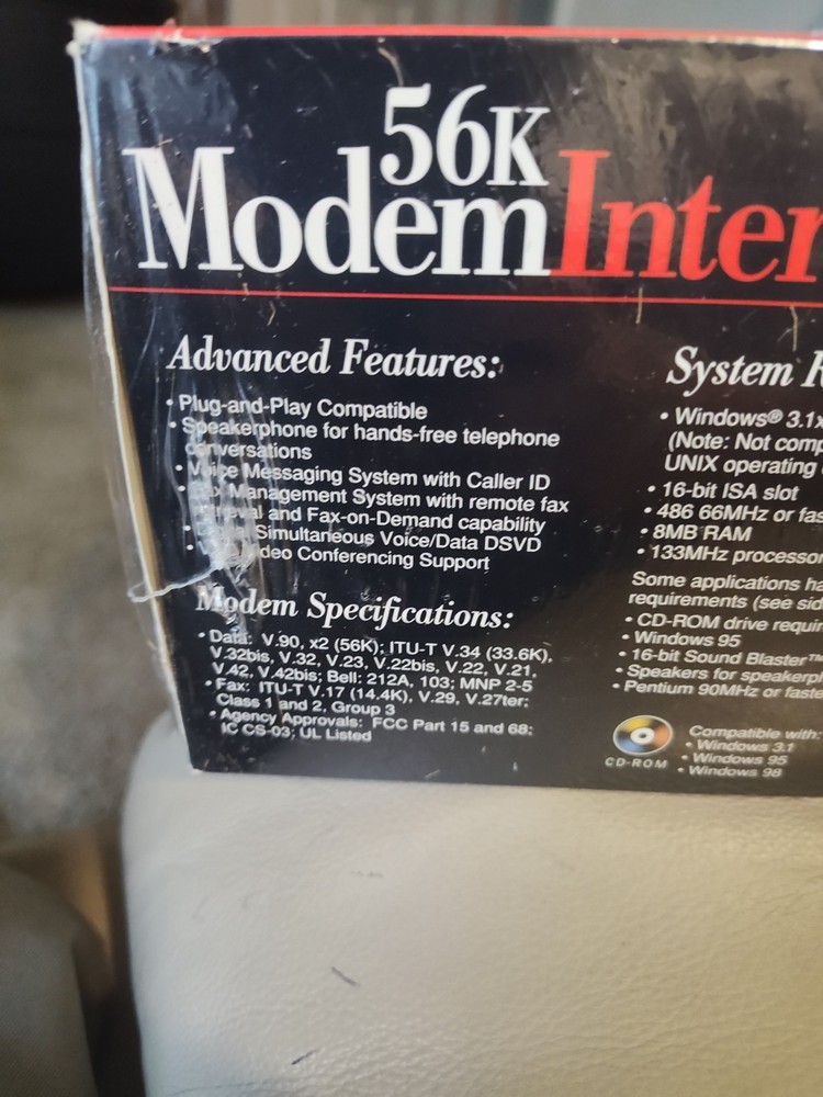 IBM 56K VINTAGE MODEM INTERNET KIT