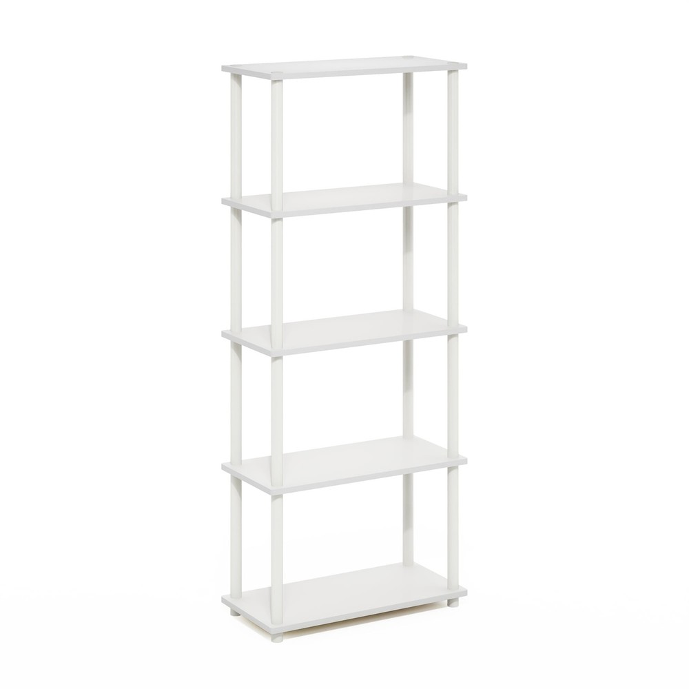 Multipurpose Shelf Display Rack in Amber Pine/Black 5-Tier