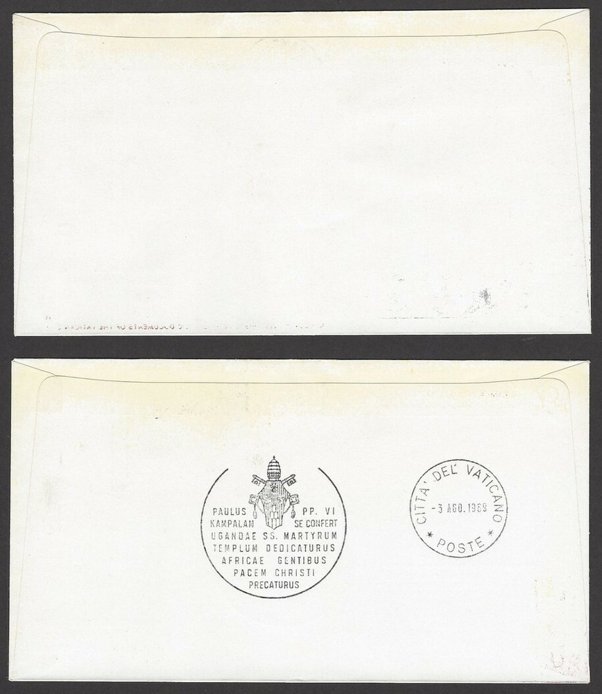 1969 Pope’s Visit to Uganda special covers (8)