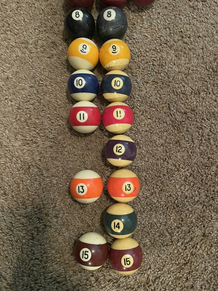 Mixed Pool/ Billiard Balls 28 Total