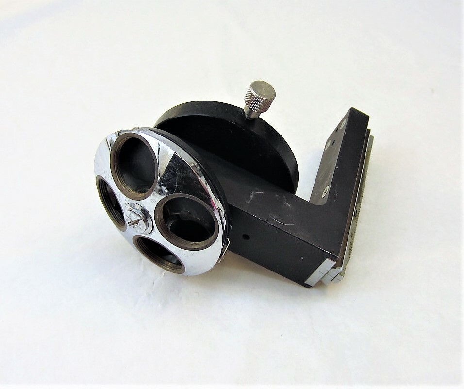 Microscope 4 Position Nose Piece Turret & Slide Mount Assembly