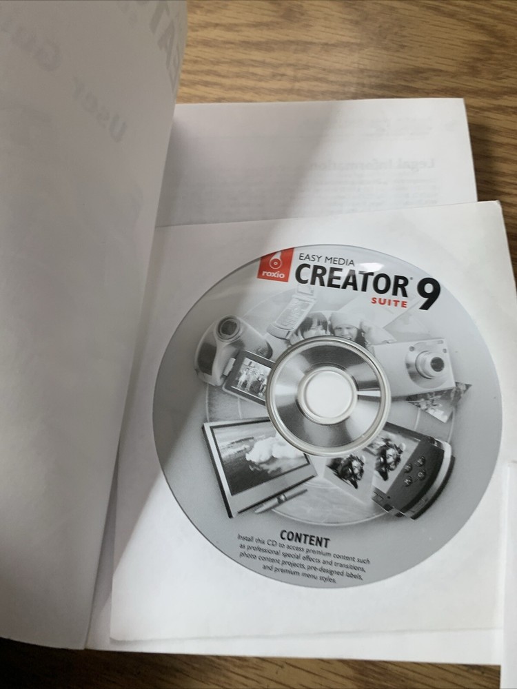 Roxio Easy Media Creator 9 Suite, Digital Media Editing See Pics