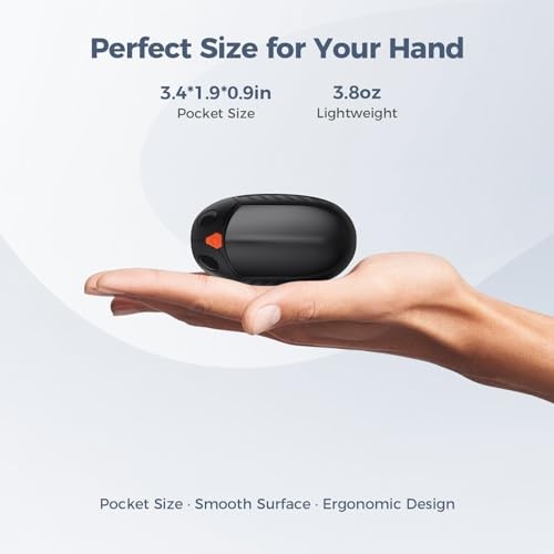 Classic Hand Warmers Rechargeable 2 Pack, AI Temperature Control Pocket Black
