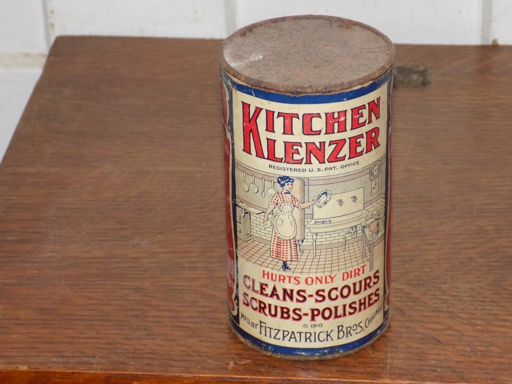 Vintage 1910 Kitchen Klenzer 13 Ounce Cardboard Container