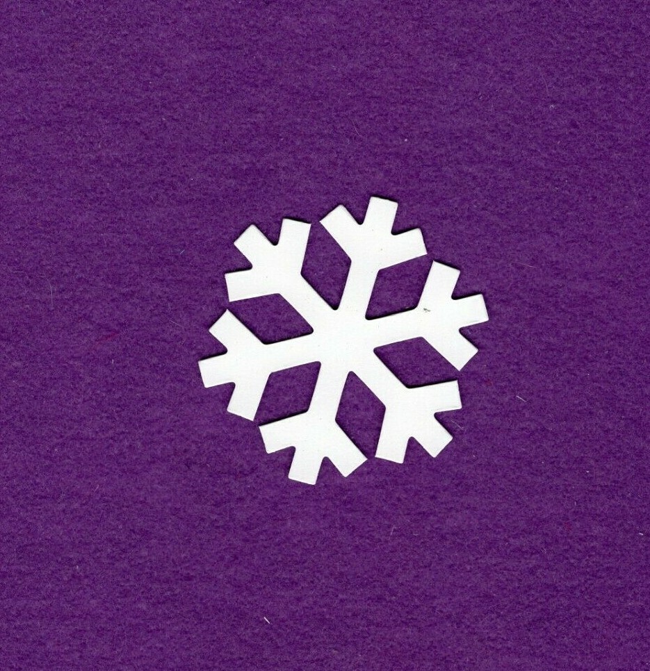 SNOW FLAKE die cuts scrapbook cards