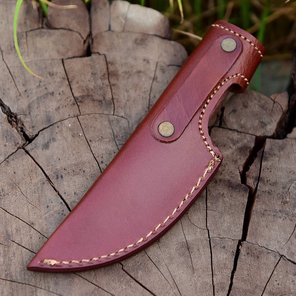 Leather knife sheath 4.5”Fixed Blade Knife Sheath Hand Craft Belt Loop