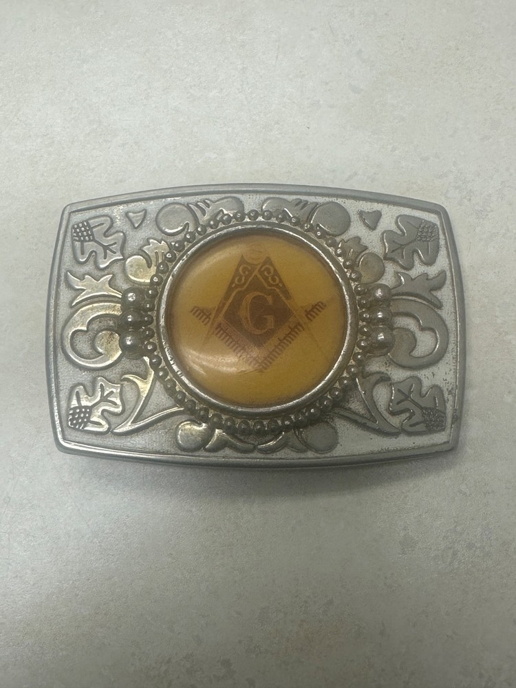 Vintage Masonic Men's Belt Buckle
