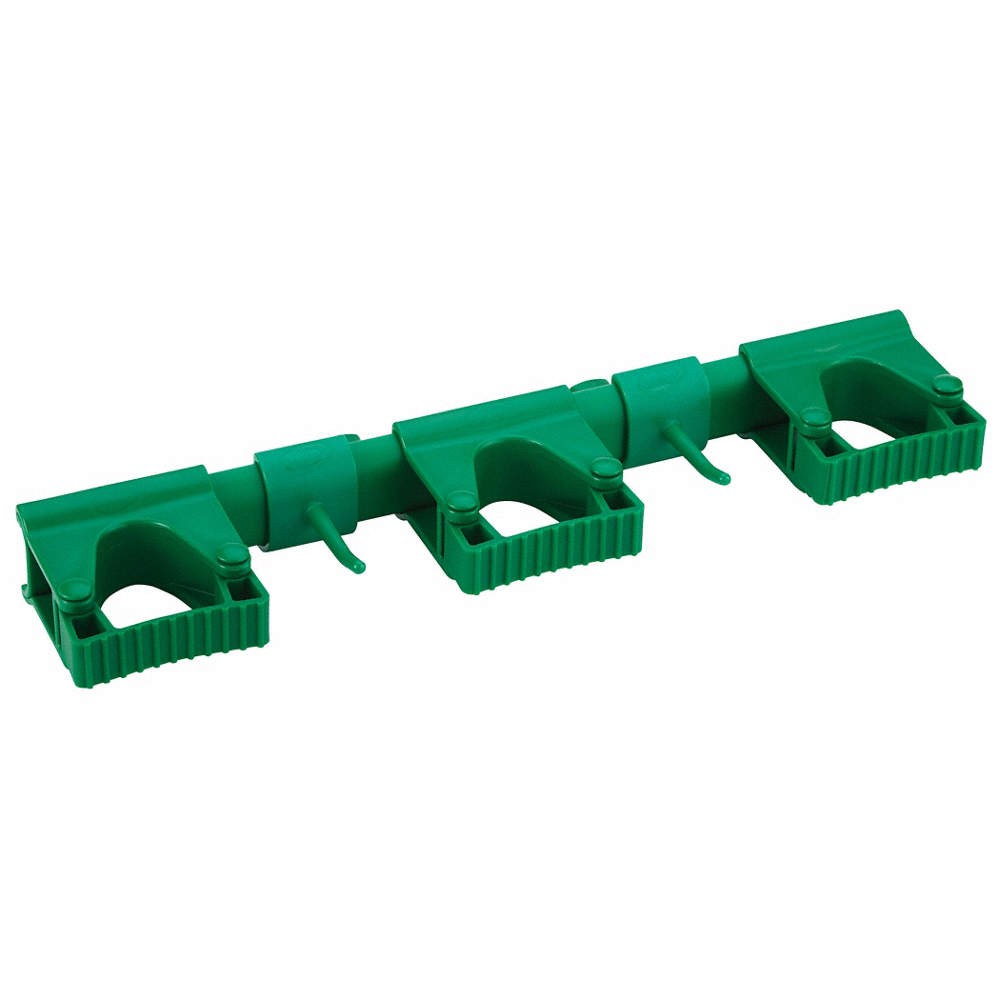 VIKAN 10112 Tool Wall Bracket,16 1/2 in L,Green 61JA43