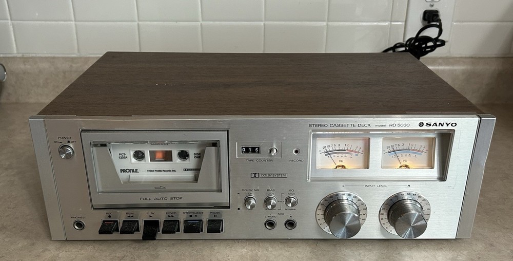 Sanyo RD 5030 Stereo Cassette Deck Tested Working