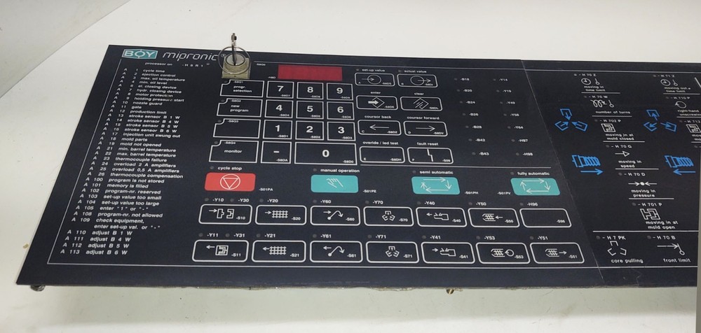 🔥TESTED Boy Plastic Molding Machine MIPRONIC H8R1 Operator Control Panel NICE