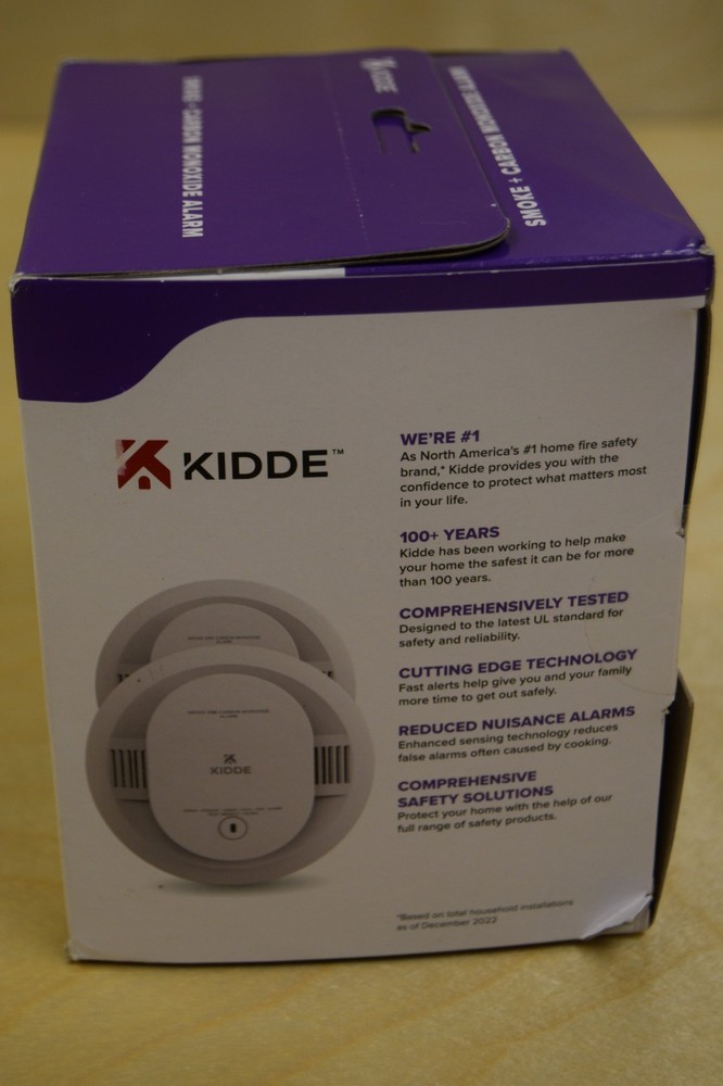 Kidde Smoke & Carbon Monoxide Detector, LED Warning Light, 2 Pack, New