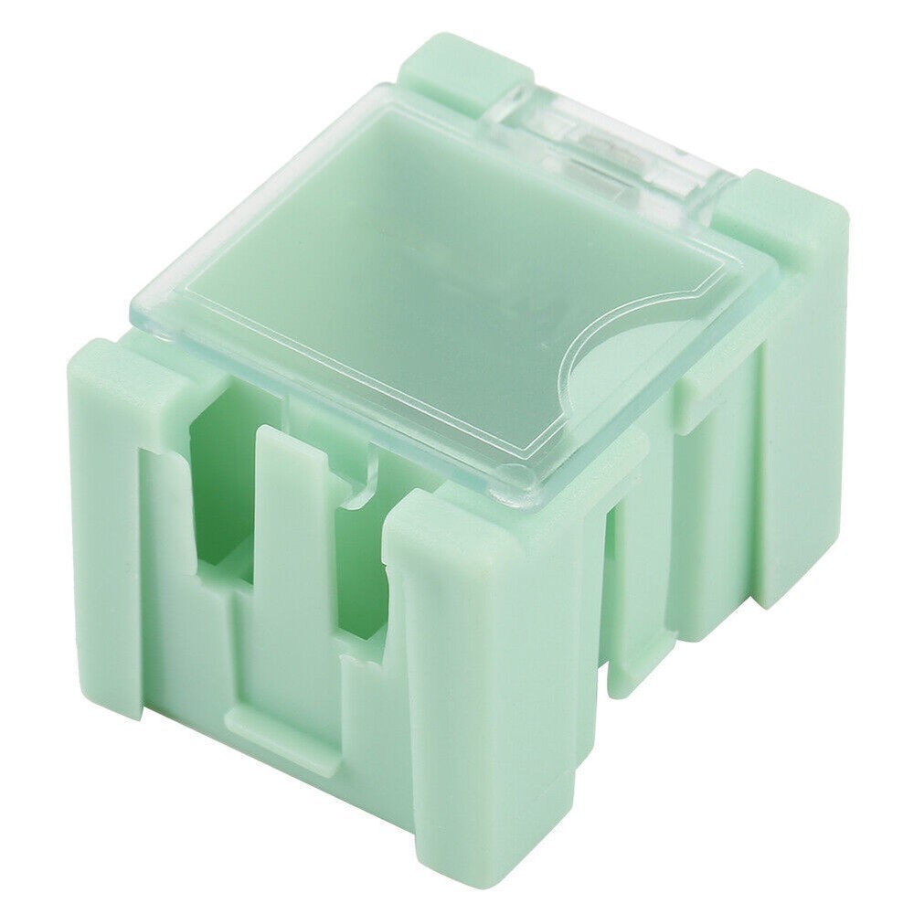 50Pcs Green SMT SMD Container Box Electronic Components Mini Storage Case