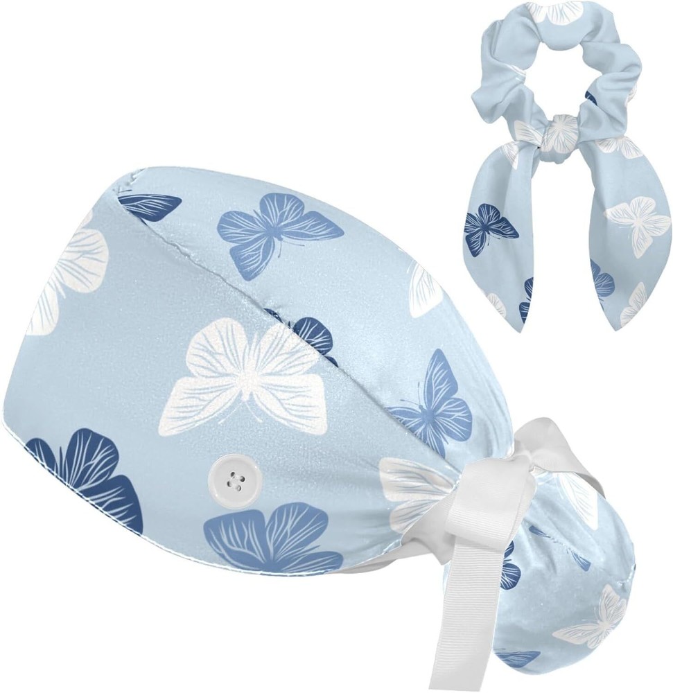 Fun Cat Paw Scrub Cap, Adjustable Working Cap with Button, One Size, Color 31