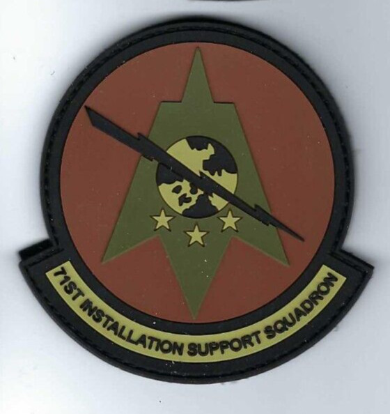 PATCH USAF 71ST INSTALLATION SUPPORT SQUADRON  ISS PVC               B4-2