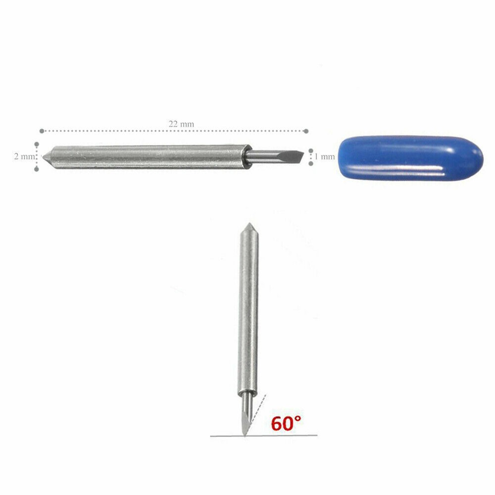 10pc Lot 60° degree Cutting Plotter Blade cemented carbide for Vinyl Cutter Perf