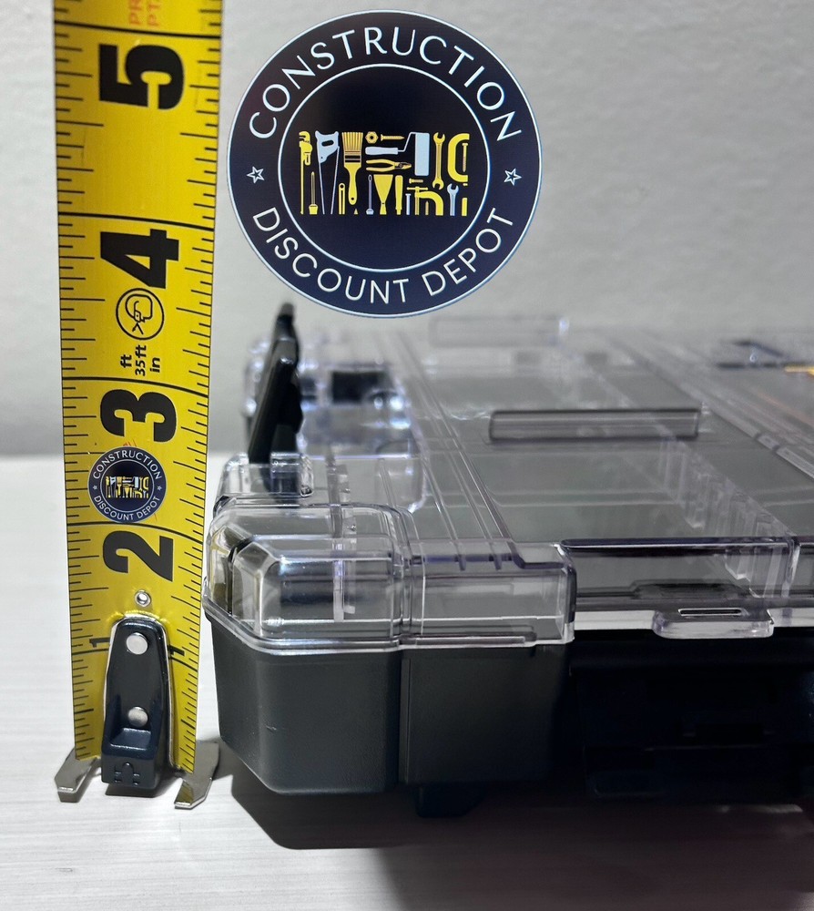 2 Pack Dewalt Black Large Tough Case Bit Holder Storage Organizer STACKABLE