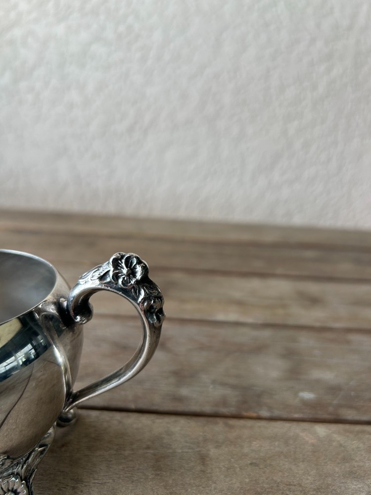 Vintage Sugar Bowl Silverplated