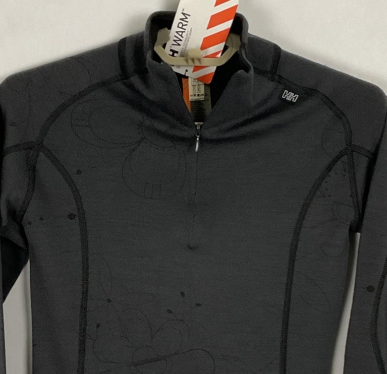 Helly Hansen NWT Womens Warm Freeze 1/2 Zip Base Layer Wool Pullover Small S New
