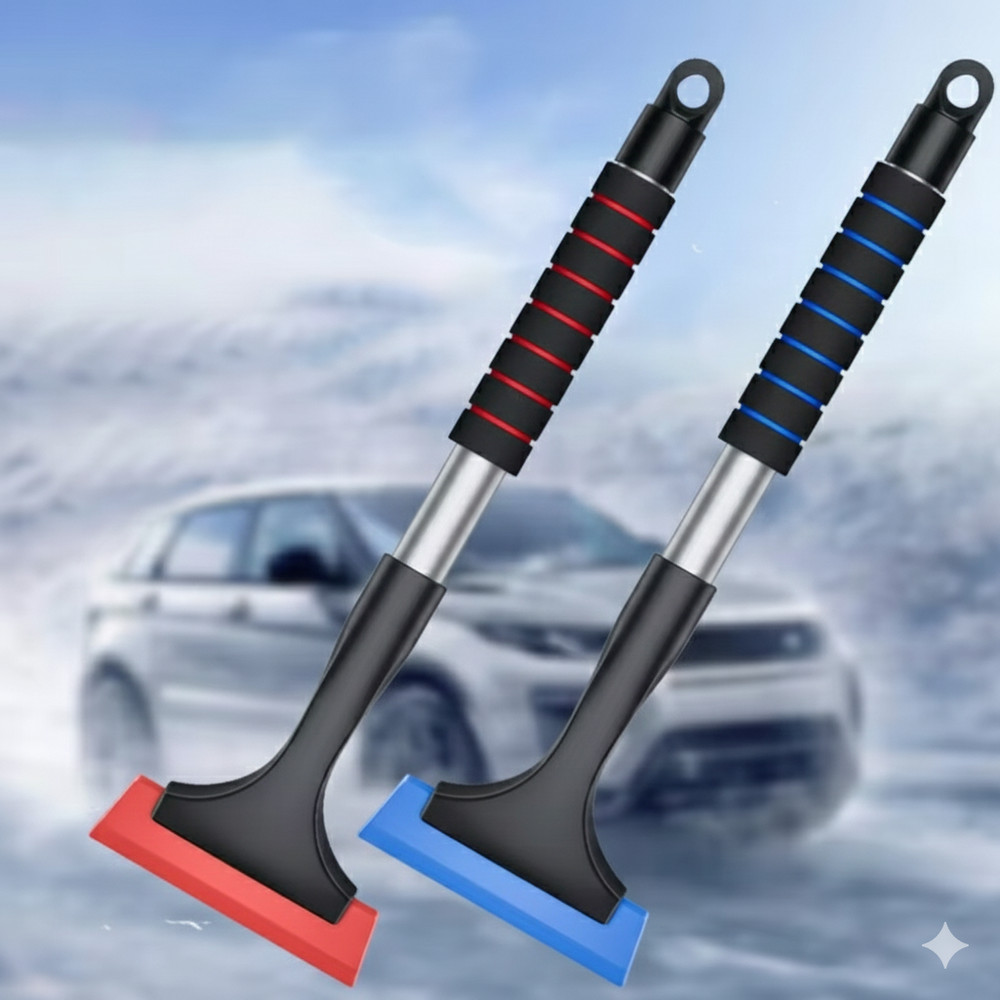 Telescopic Car Snow Brush Ice Scraper Extendable Aluminum Windshield Cleaner