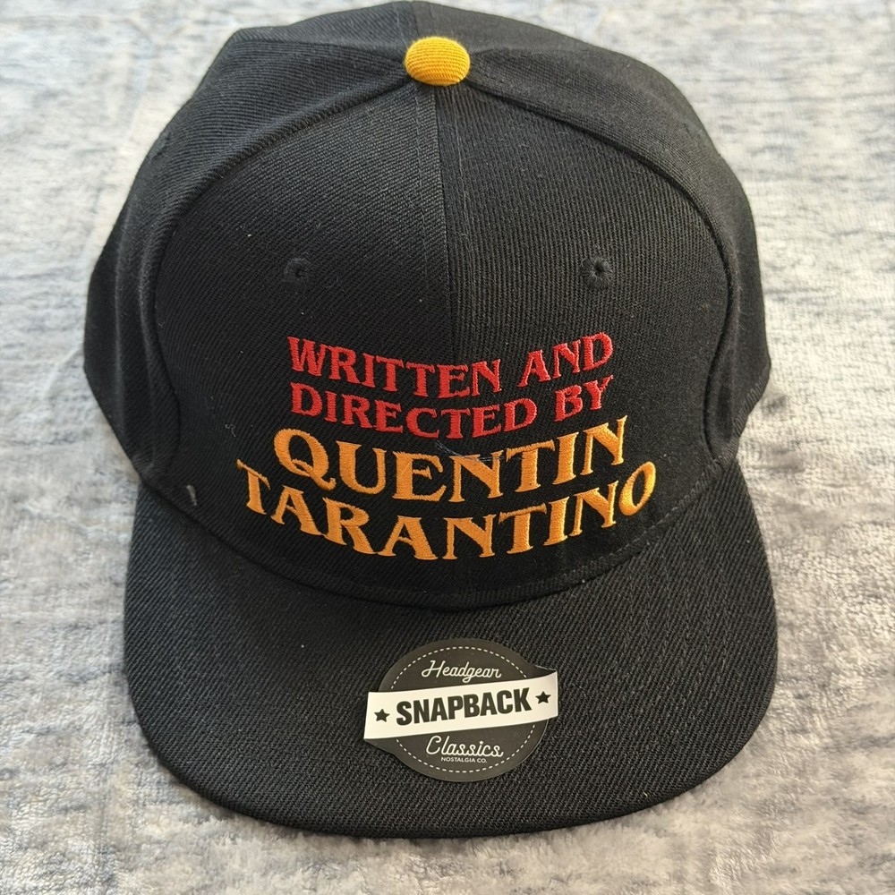 Quentin Tarantino Written & Directed By Snapback Hat Pulp Fiction Kill Bill