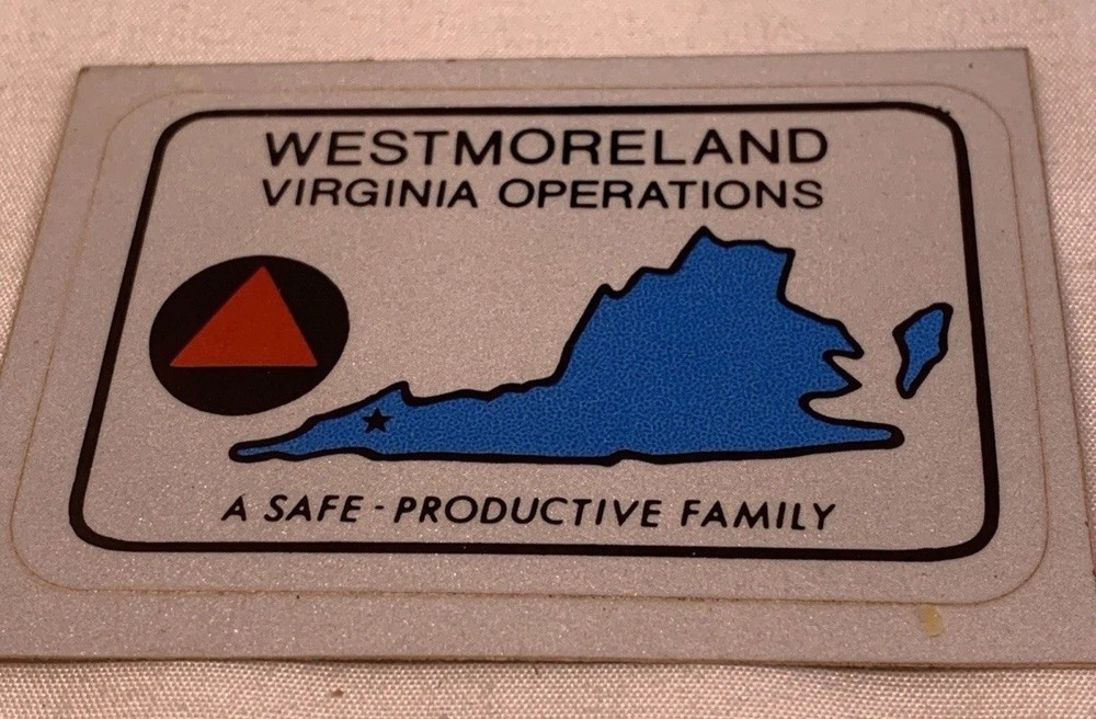 Westmorland Coal Co. Safety Sticker And Ice Scraper