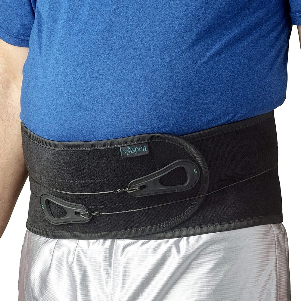 ASPEN Lumbar Support Back Brace, Patented Pulley System for Targeted Compression